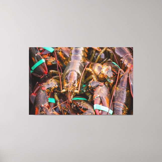 Färsk från båten Stor 60x39 1,5", Enkel Canvastryck (Framsida)