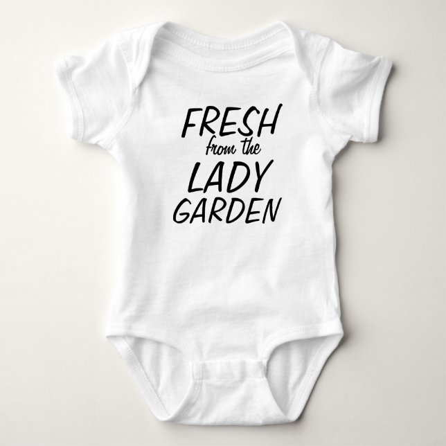 Färsk från dam-trädgården tee shirt (Framsida)