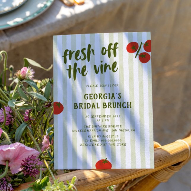 Färsk från Möhippan Tomato Hand plockade Inbjudningar (Skapare uppladdad)