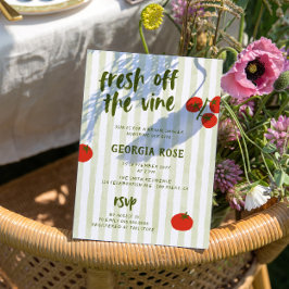 Färsk från Möhippan Tomato Hand plockade Inbjudningar