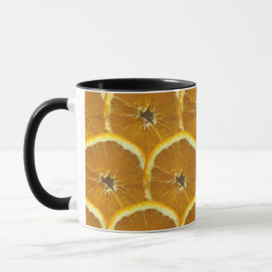 Färsk frukt, färsk orange mönster mugg
