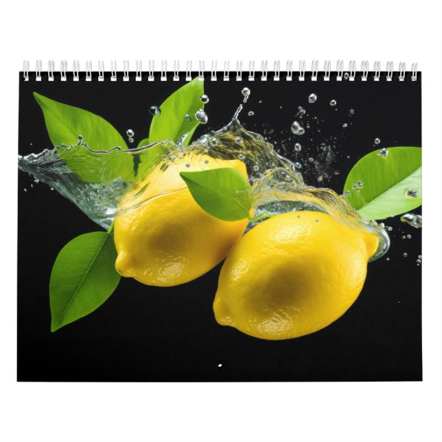 Färsk frukt, sortering, hälsosam färgad mat kalender (Omslag)