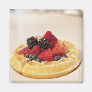 Färsk frukt-waffle magnet