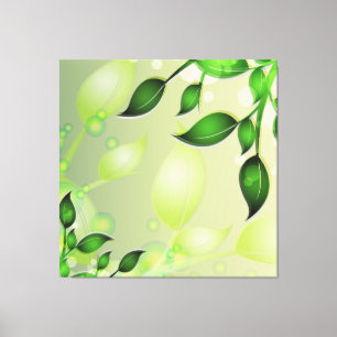 Färsk Garden Löv Wrapped Canvas