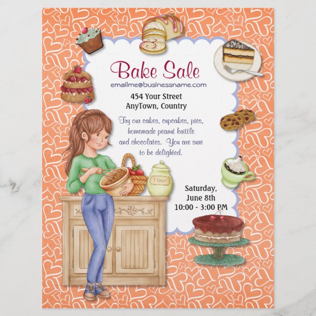 Färsk Godhet Bake Sale Flyer (Framsidan)