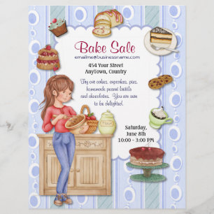 Färsk Godhet Bake Sale Flyer