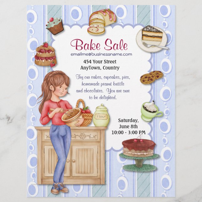Färsk Godhet Bake Sale Flyer (Framsidan)