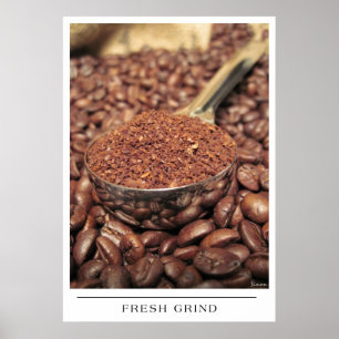 Färsk grind - Skicka kaffekonst Poster