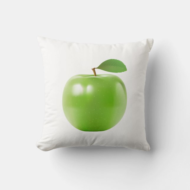 Färsk Grönt Apple Dekorativ kudde (Framsida)