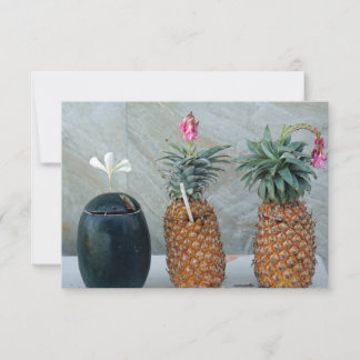 färsk hälsosam ananas tack kort