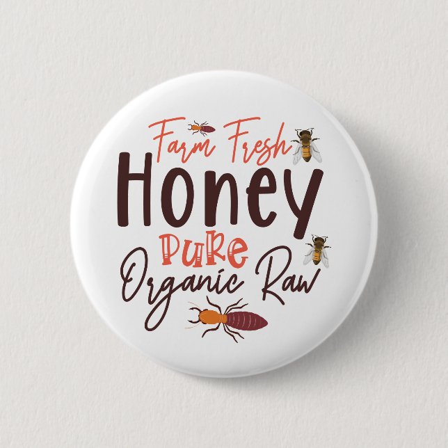 Färsk honung Ren organisk råvara - Bin Knapp (Framsida)