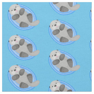 Färsk illustration av havsblått i lycklig tyg