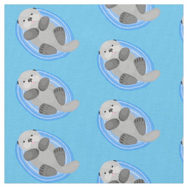 Färsk illustration av havsblått i lycklig tyg (Närbild)