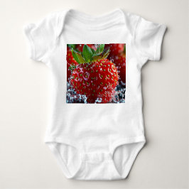 Färsk jordgubbsdräkt Stänk-Baby T Shirt