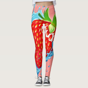 Färsk jordgubbssmäll leggings