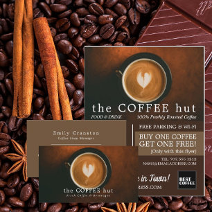 Färsk kaffe, Barista, Café, Coffeehouse Advert Flygblad