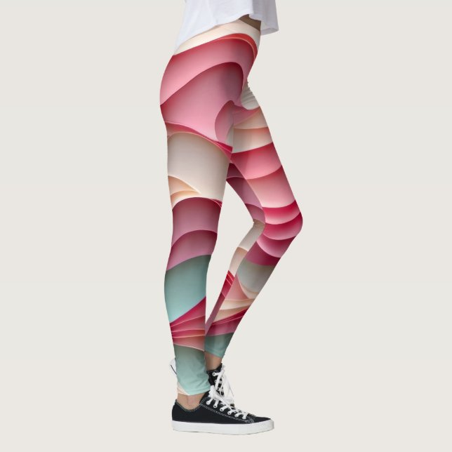 Färsk kandisFärgad Vinkarare Leggings (Höger)