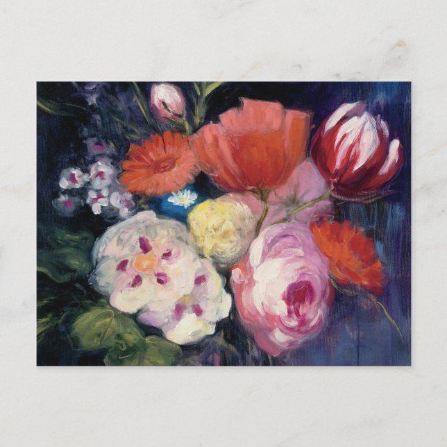 Färsk klippt Vår blomma Vykort (Framsida)