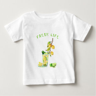 Färsk Lemon Juice Drink Coola Lemonade Party T Shirt