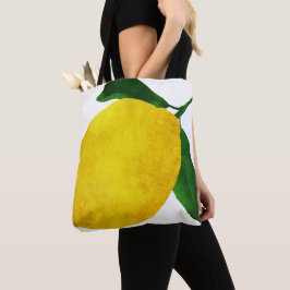 Färsk Lemon Shopping Tote Bag Tygkasse