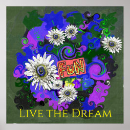 Färsk levande färgstark Roligt Lycklig Poster