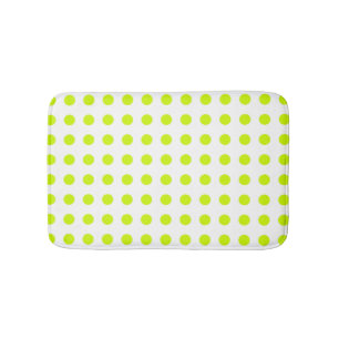 Färsk limgrön Polka dots Simple Mönster Badrumsmatta