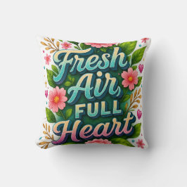 Färsk Luft, Fullt Heart" Vår Vibes Kudde