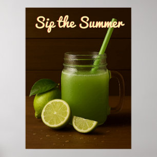 Färsk lukt, sommartid - fräsning av citrusfrukter poster