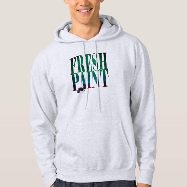 Färsk måljoda hoodie (Framsida)