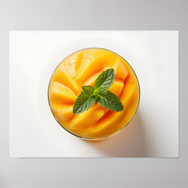 Färsk mango Smoothie av hög kvalitet Poster (Framsidan)