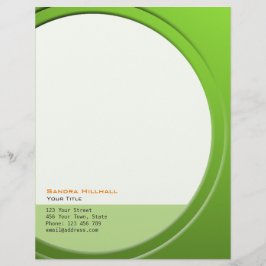 Färsk metallisk geometri, valfri text och Färg Brevhuvud