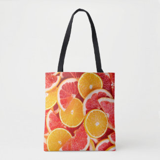 Färsk mogen orange och grapefruit background backg tygkasse