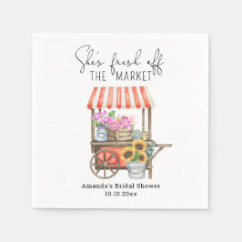 Färsk Möhippa av färskvarufärgade konst Pappersservett