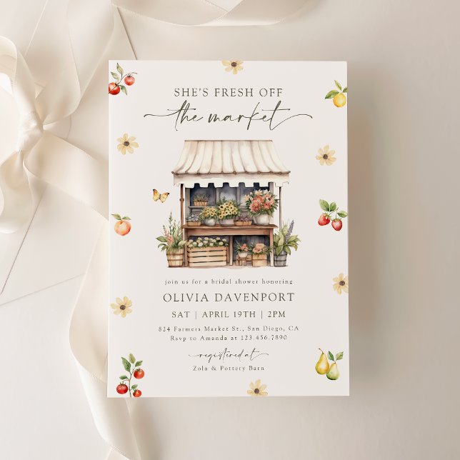 Färsk Möhippa på marknaden för jordbrukare Inbjudningar (Skapare uppladdad)