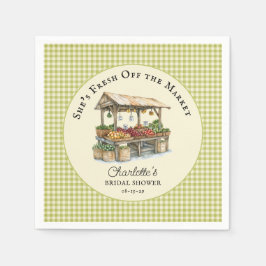 Färsk Möhippa på marknaden för jordbrukare Pappersservett