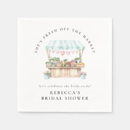 Färsk Möhippa på marknaden för jordbrukare Pappersservett