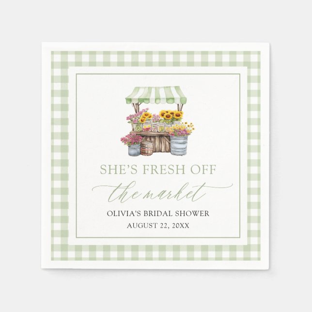 Färsk Möhippa på marknaden för jordbrukare Pappersservett (Framsidan)