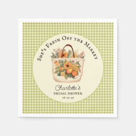 Färsk Möhippa på marknaden för jordbrukare Pappersservett