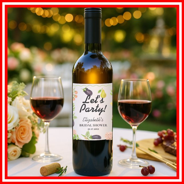 Färsk Möhippa på marknaden för jordbrukare Vinflaska Etikett (Skapare uppladdad)