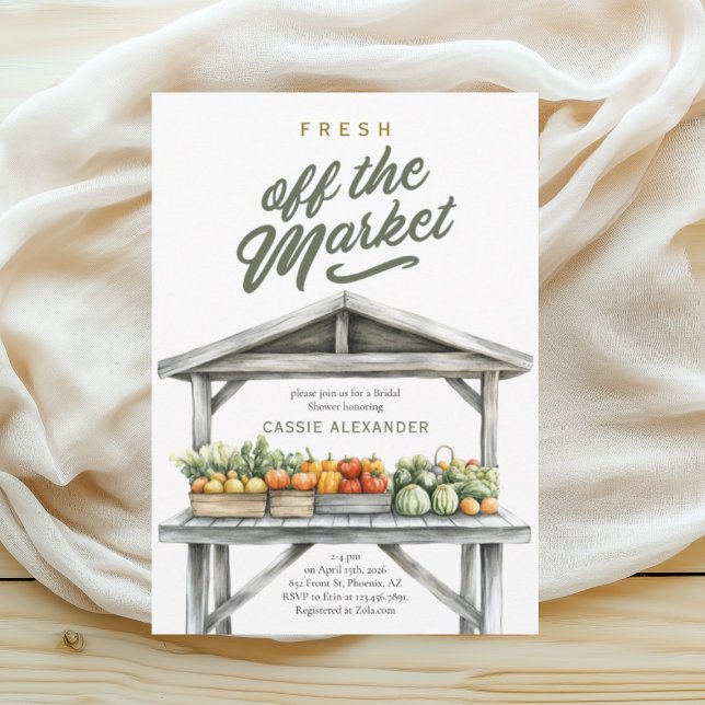 Färsk Möhippa på marknaden Inbjudningar (Skapare uppladdad)