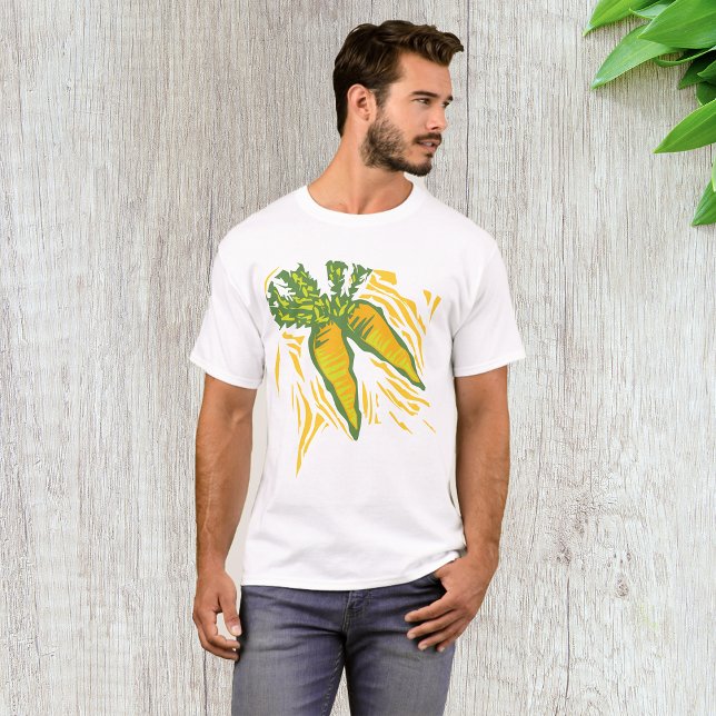 Färsk morot färglös vegetabilisk konst t shirt (Skapare uppladdad)