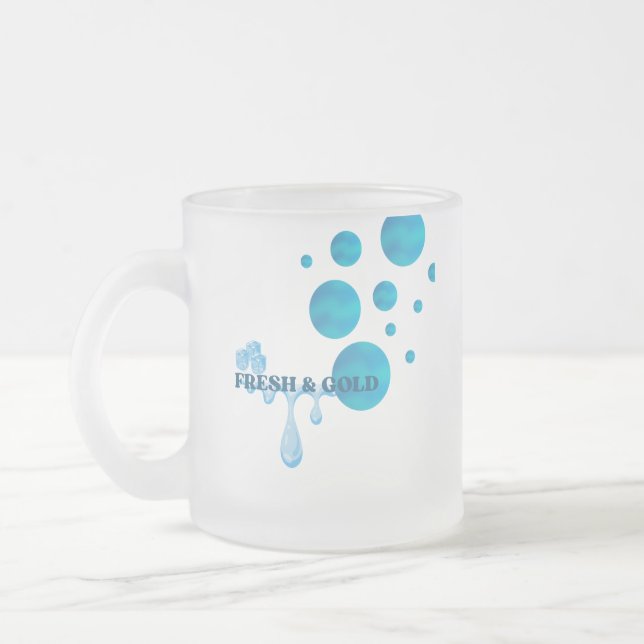 färsk och kall glas mugg (Vänster)
