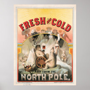 Färsk och Kall - Öl direkt från Nordpolen Poster