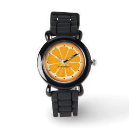 Färsk Orange Fruit Juicy Lemon Juice Illustration Armbandsur