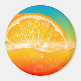 Färsk Orange Juice Fridge Magnet