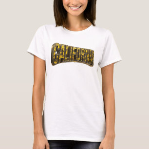 Färsk Orange KALIFORNIEN Konstnärligt Motiv T Shirt