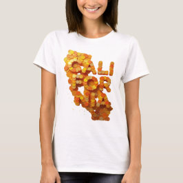 Färsk Orange KALIFORNIEN Tryck T Shirt