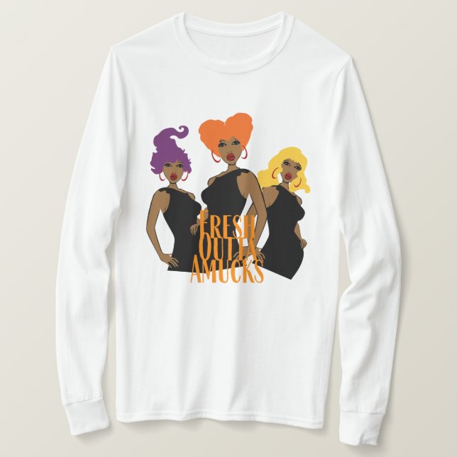 Färsk Outta Amucks T Shirt (Design framsida)