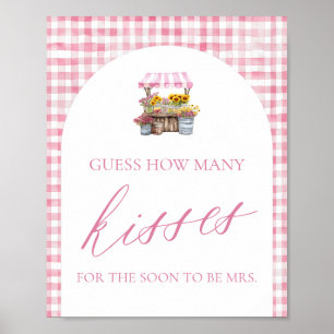 Färsk på marknaden vet hur många Kisses underteckn Poster