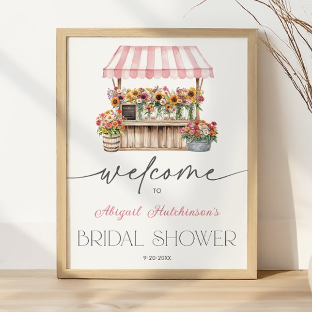 Färsk på Möhippan - 16 x 20 Poster (Fresh off the Market Bridal Shower - 16x20 Poster)